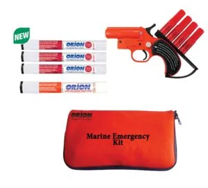 275 – ORION Distress Signal Kit, Red Aerial Signal Up To 500 Foot Altitude With 16000 Candela Brightness/ Red Handhel...